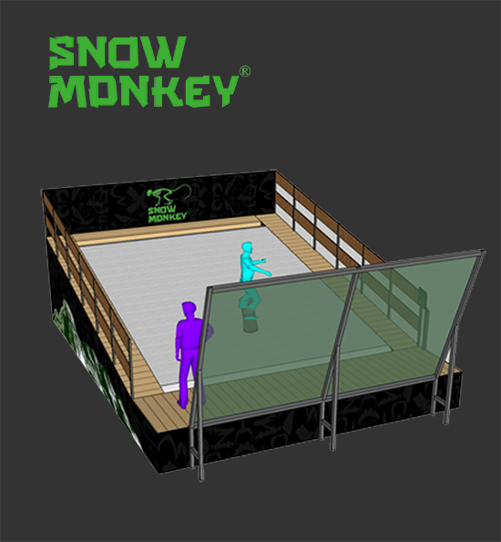 Dry ski machine
